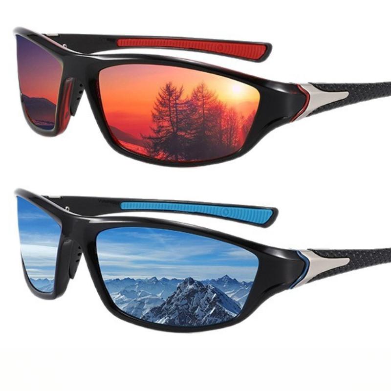 

2pc Cycling Sunglasses UV400 Polarized Running Sunglasses Riding Fashion Eyewear