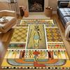 Ancient Egyptian Murals Print Carpet for Living Room Bedroom Sofa Doormat Decor Sofa Area Rug Non-slip Floor Mat for Gifts