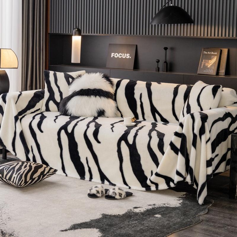 Kanin Kashmir Sofatrekk Håndkle Tykt Sklisikkert Sofatrekk Lett Luksus Høykvalitets Høst og Vinter