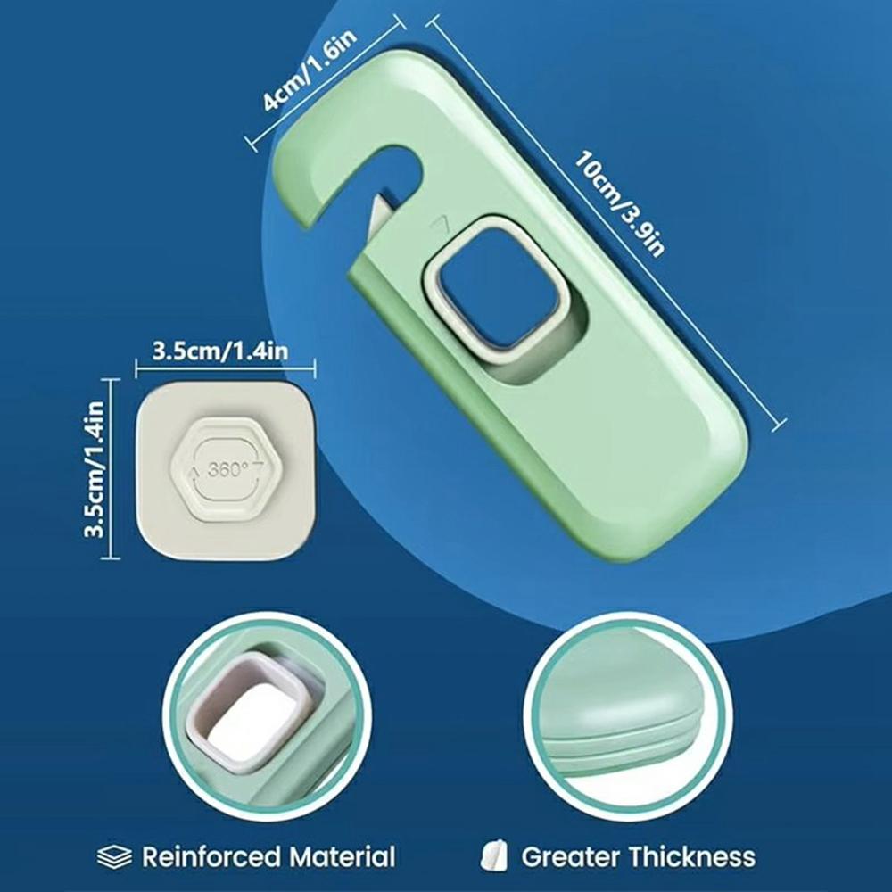4Pcs Child Safety Locks Cabinet Drawer Refrigerator Anti-Pinch Baby Proofing Furniture Locks