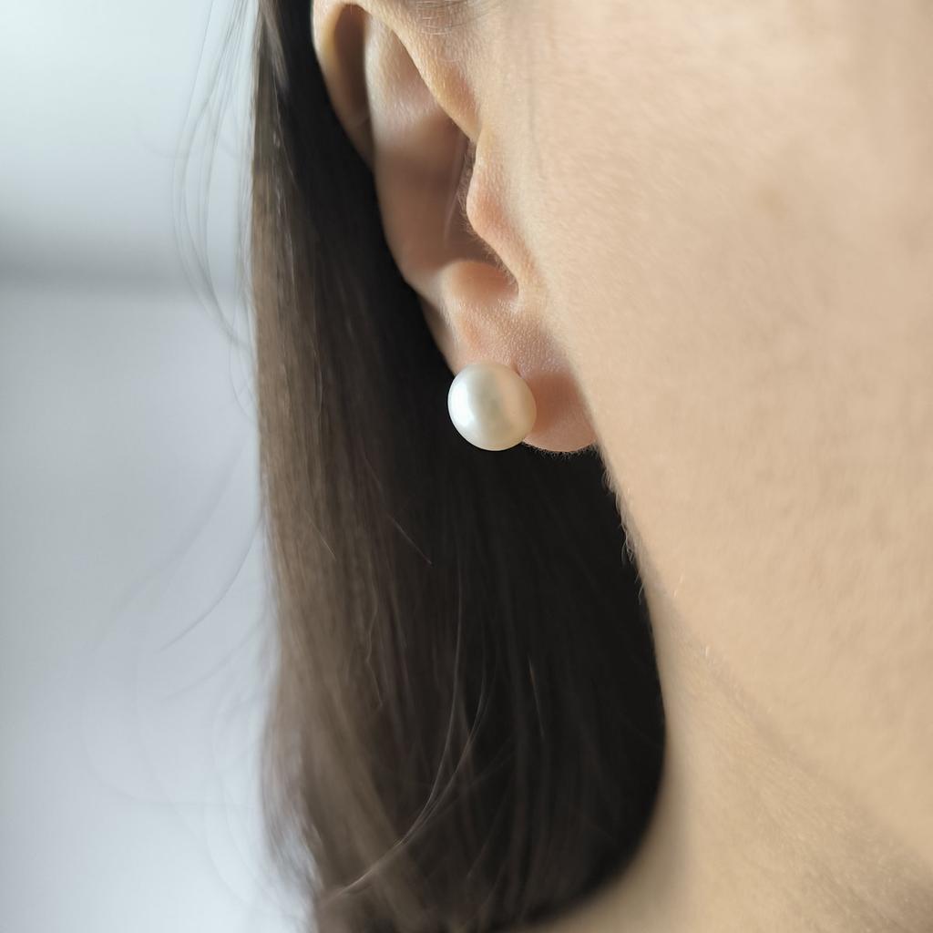 Silver Earrings with Natural Pearls (2207399)