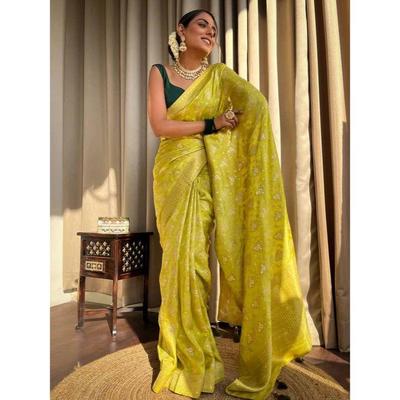 This Beautiful Saree Is Elegantly Decorated with Gorgeous Solid Jacquard Weave That Gives a Perfect Look To the Outfit.