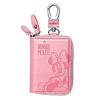 Disney Snoopy Smart Key Case PU Leather Double Pocket Zipper Pink Minnie