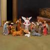 Nativity Set Indoor Resin Jesus Figurines Religious Christmas Decorations Small Figurines Nativity Scene Table Decor For Indoor