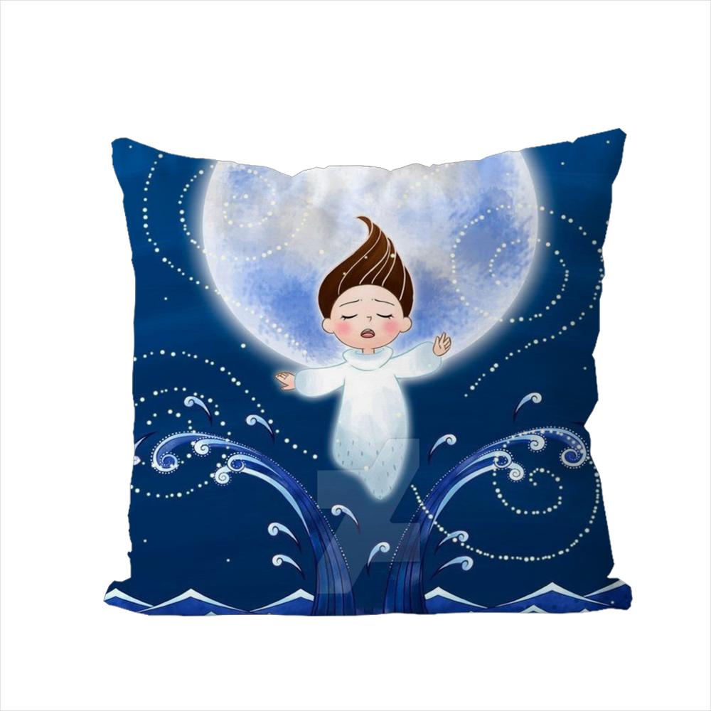 Song Of The Sea Pillow Case For Car Sofa Decorative Home Doublesided Print Plush Square Throw Pillow Cushion Cover