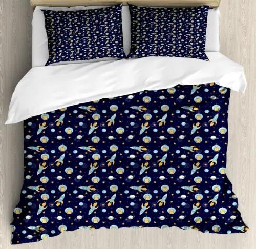 Ufo Duvet Cover Set Bed Decoration First Choice Gift Suitable For Children Boys Girls And Adults Soft Comfortable Breathable