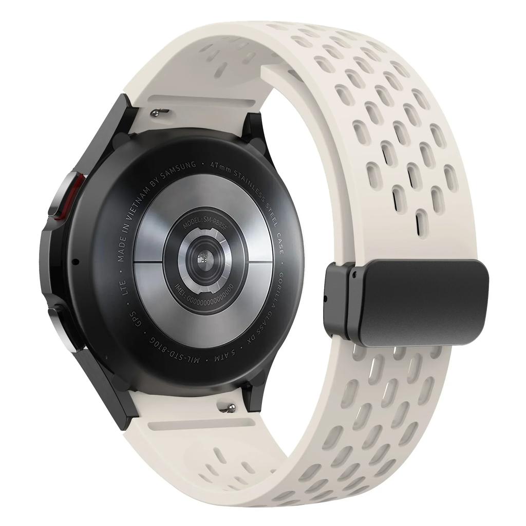 Silicone Strap for Samsung Galaxy Watch 7 6 5 4 40mm 44mm 5Pro 45mm Magnetic Buckle No Gaps Band 6 Classic 43mm 47mm 42 Bracelet