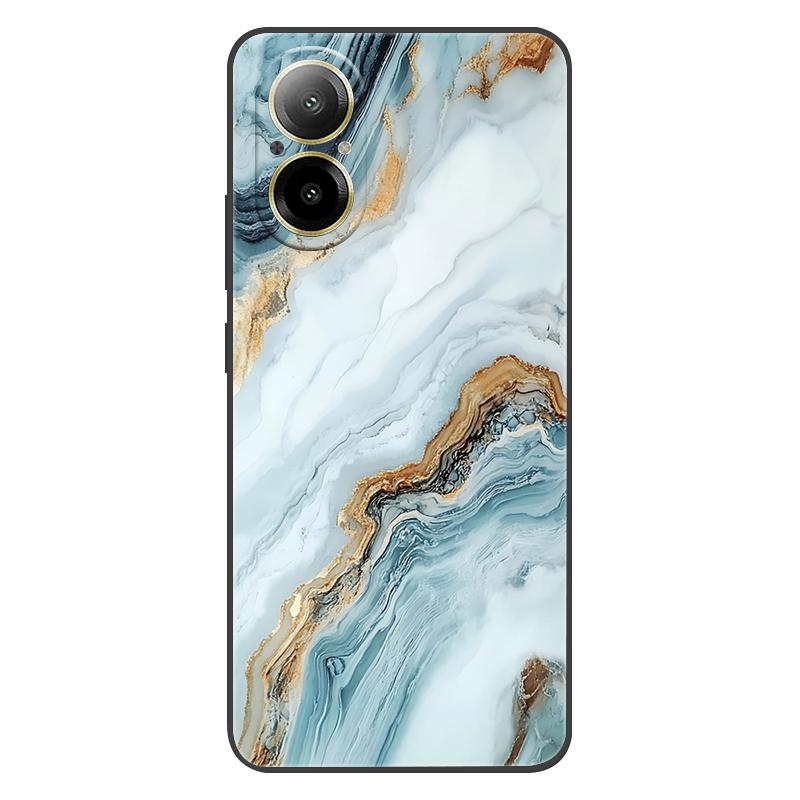 Pro Realme C67 4G C65 Pouzdro Mramorové Měkký Matný Silikonový Zadní Kryt Pro Realme C53 C55 Celé Tělo Telefonu RealmeC67 Coque Fundas