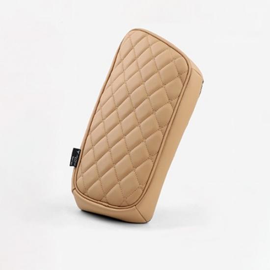 Brown Car Center Console Box Armrest Cushion Cover Mat Pad For Kia EV6 -2025