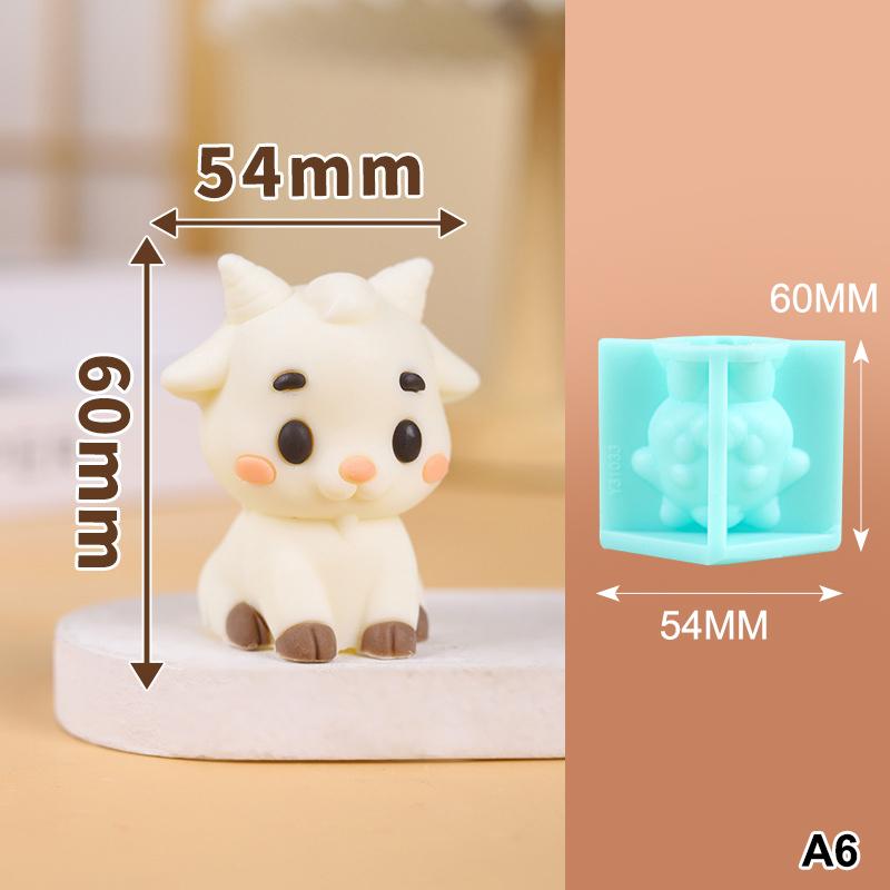 Food Grade Sheep Shaped Silicone Mold Non Stick Surface Easy Demould For Homemade Mousse Cake Chocolate Dessert Baking