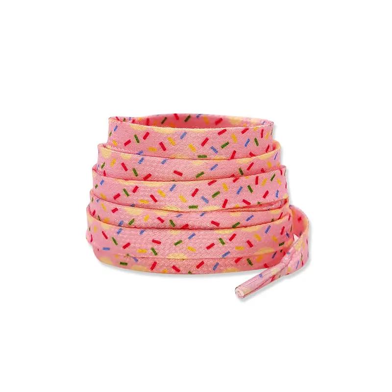 

Кольорові шнурки для кросівок Мандаринка Порошково-зелені Af1 Шнурки-морозиво для кросівок Плавні шнурки Квіткові шнурки для взуття 120cm