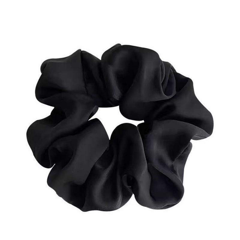 Spring & Summer French Leather Hair Tie for Women - High-End Flower Ponytail Accessory