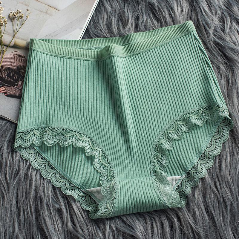 

1 упаковка трусиков с высокой талией, женские антибактериальные дышащие трусы из чистого хлопка, сексуальные женские трусы с подтяжкой живота и ягодиц XL зелёный