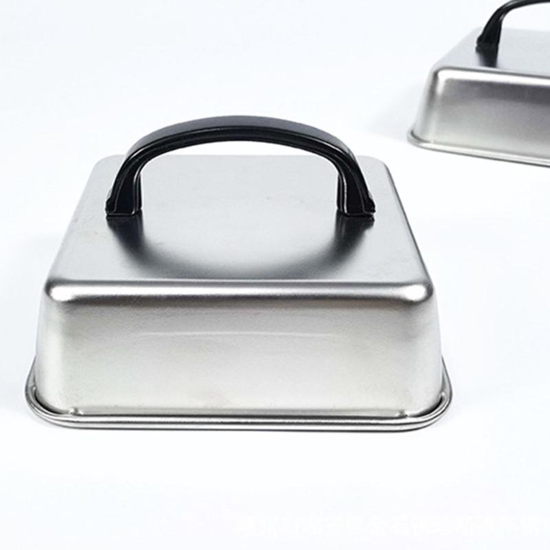 Tapa Cuadrada para Asar Tapa para Derretir Queso de Acero Inoxidable Tapa para Cocinar al Vapor Accesorios para Plancha Parrilla para Barbacoa Cocina