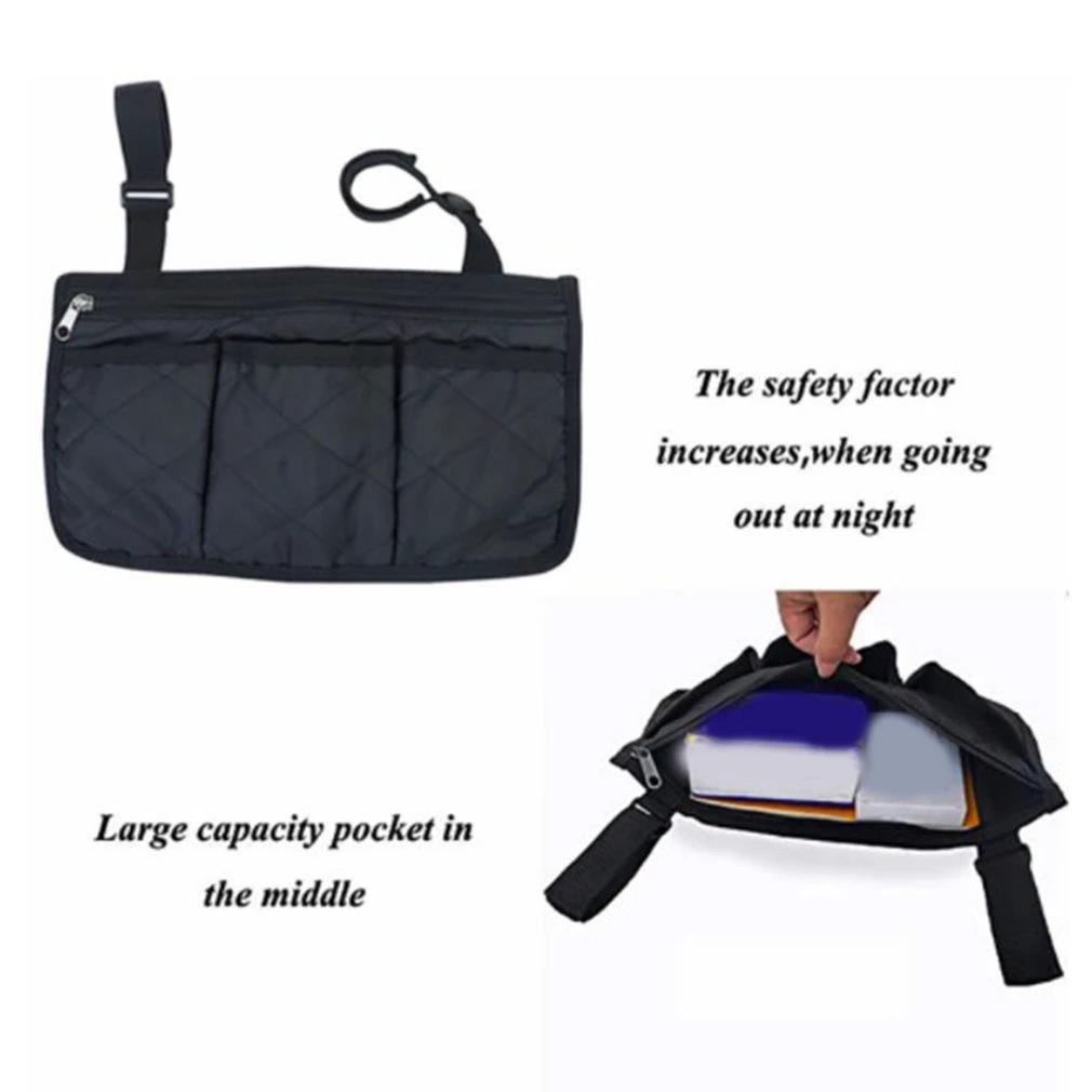 Wheelchair Armrest Storage Pouch - Convenient Hanging Organizer Bag