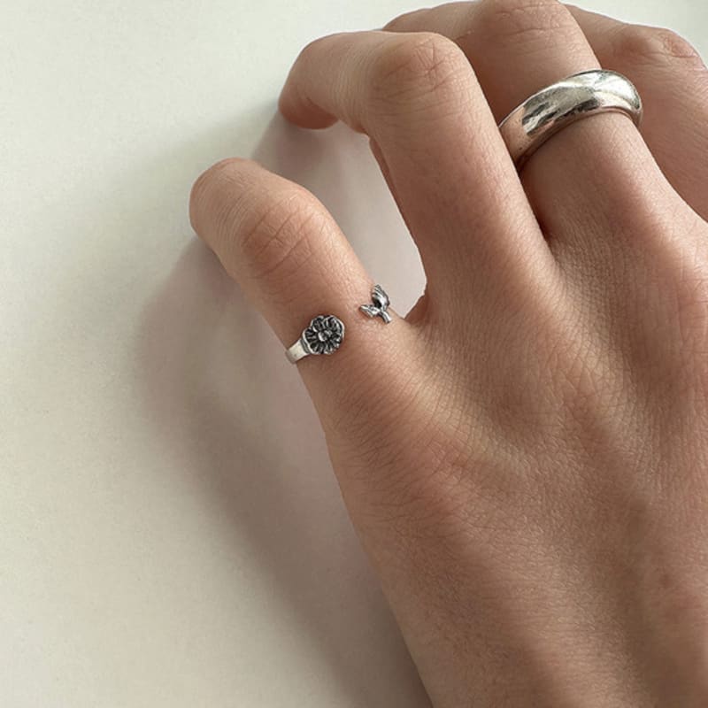 mosxe [925silver] Plant ring