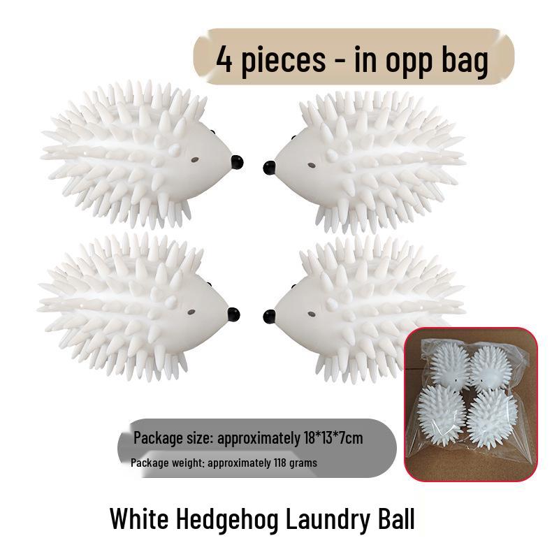 Silicone Hedgehog Anti-Tangle Laundry Ball - Soft, Magic Decontamination and Lint Removal Cleaning Solution