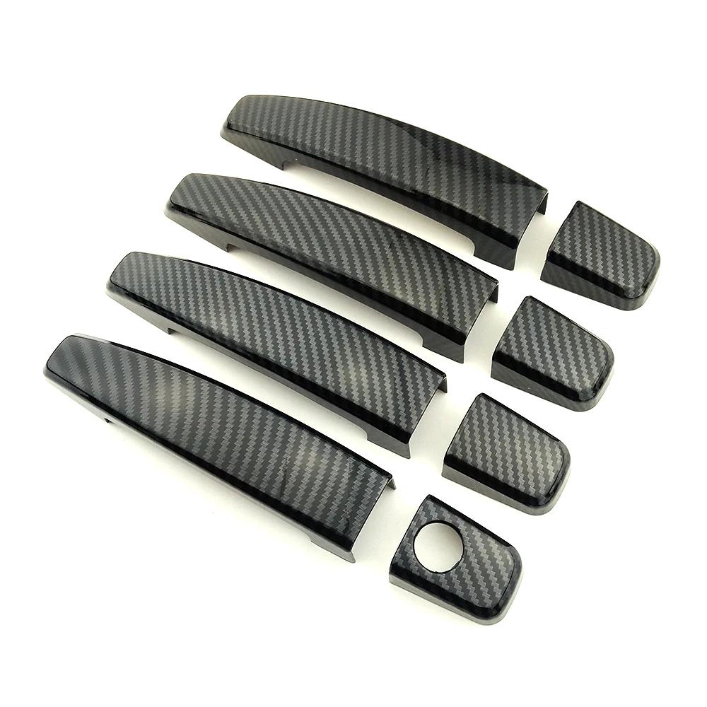 For Opel Vectra C 2002-2009 Carbon Fiber Color Modify Refit Chrome Door Handle Cover Decoration Trim Protection Sticker