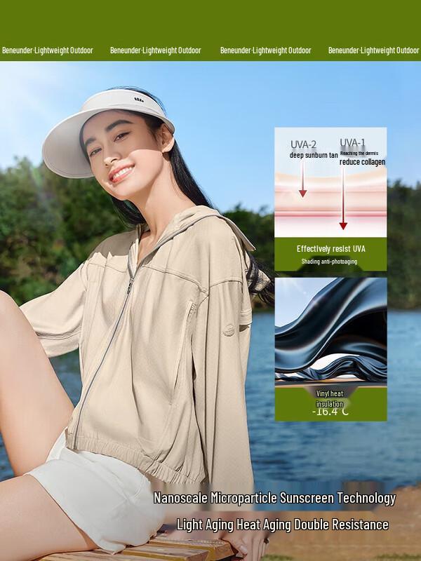 Женская дышащая охлаждающая куртка Beneunder для защиты от солнца
