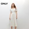 Only Women's 2025 Summer V-Neck Bubble Sleeve Midi Dress