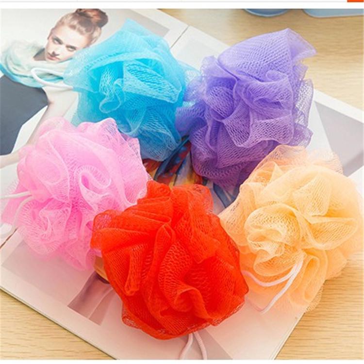 Durable Children's Large Bath Sponge with Non-Scattering Flowers for Bubble Bathing