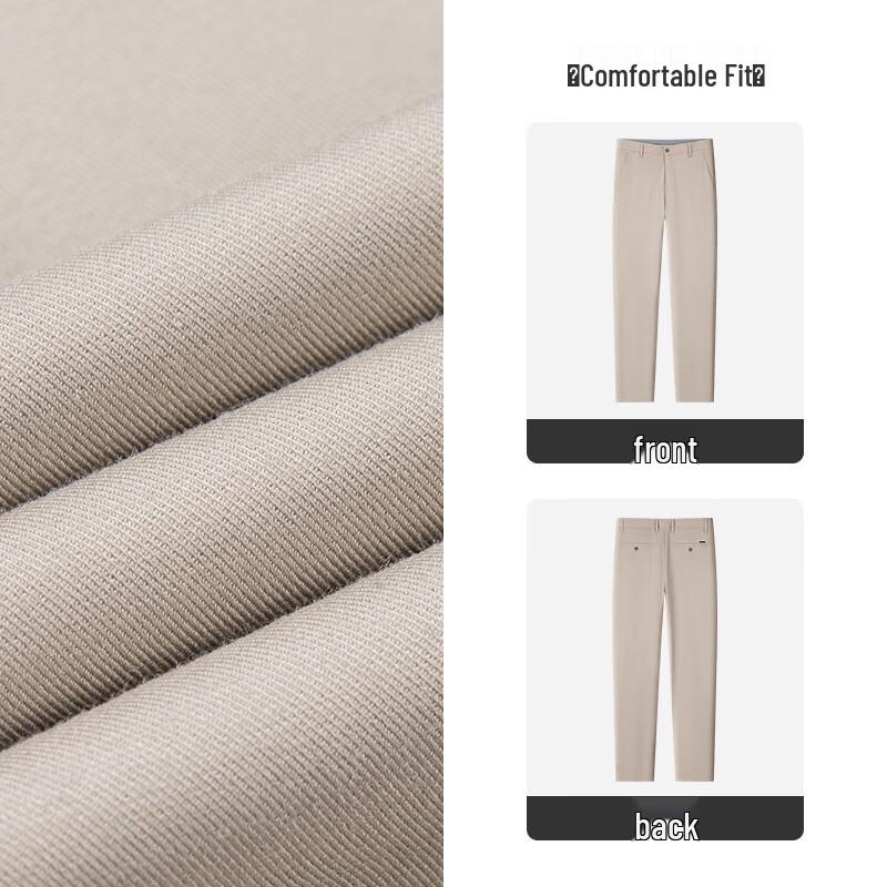 MONTAGUT Men's Straight-Leg Tencel Linen Blend Casual Pants