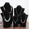 Velvet Necklaces Easel Showcase Mannequin Bust Portrait Jewelry Collection Rack Earrings Jewelry Hanging