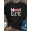 Women's Printed T-shirt - Machine Washable, Breathable, Soft, Women's Clothing, Round Neck Short-sleeved S T-shirt, Summer Women's Clothing