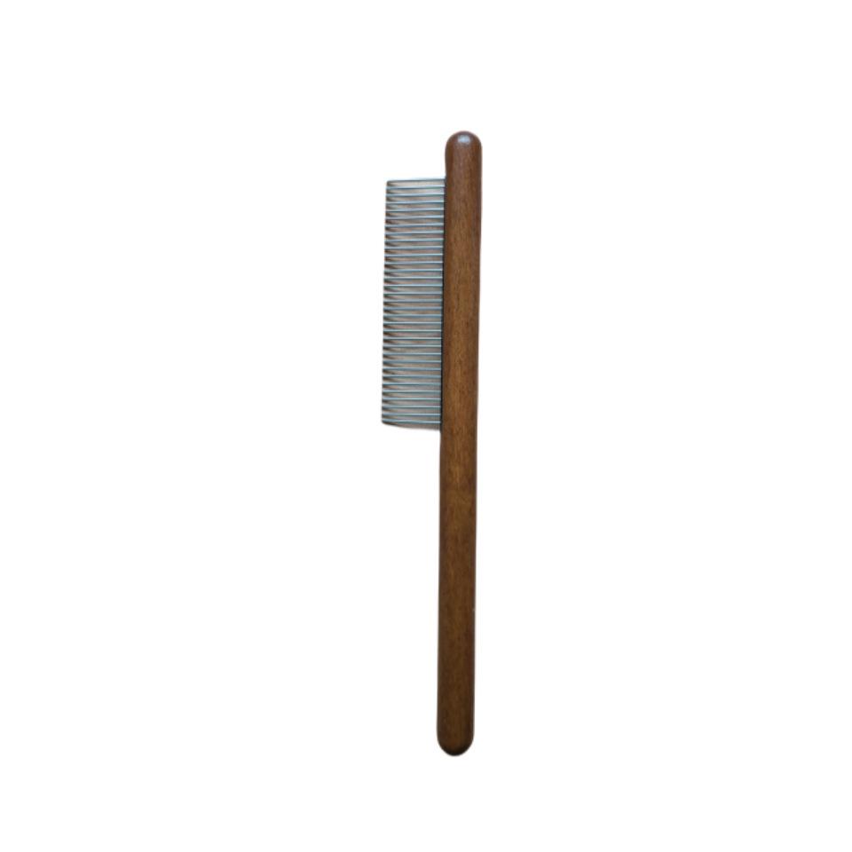 Plastic Fine-Toothed Pet Flea Comb with Steel Needles for Dogs and Cats