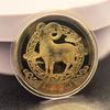 1 szt. 2027 Rok Kozła Monety Pamiątkowe Kolekcjonerska Dekoracja Metalowe Rzemiosło Zodiakalna Kozła Medal Pamiątkowy Prezent Noworoczny