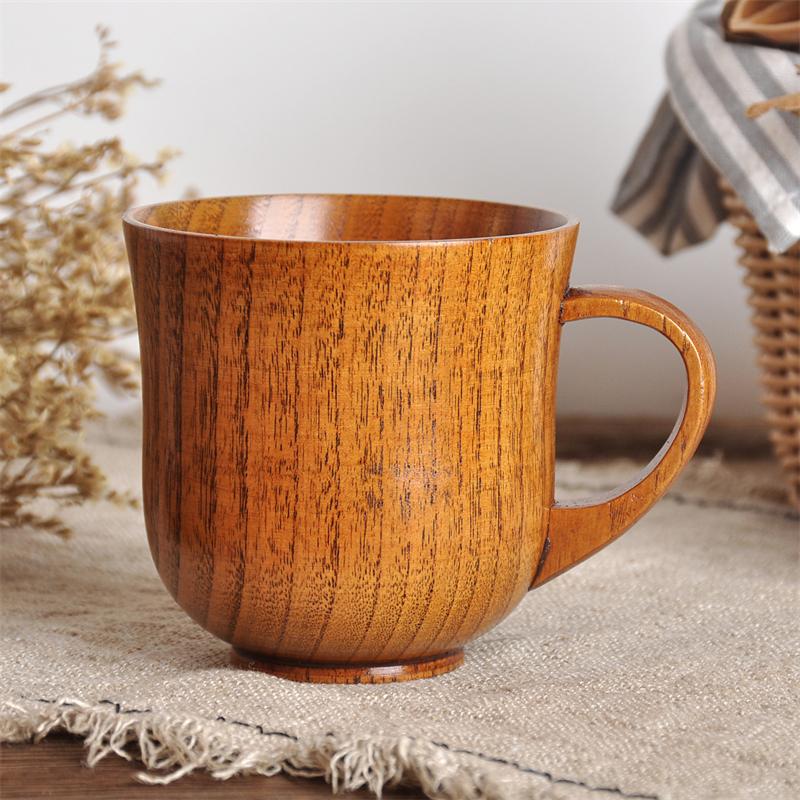 Creative Natural Wooden Cup Wood Coffee Tea Beer Juice Milk Water Mug Handmade Water Drink Mug for Beer In Home Restaurant