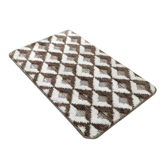 Jacquard Bathroom Rug Plush Fluffy Bath Mat