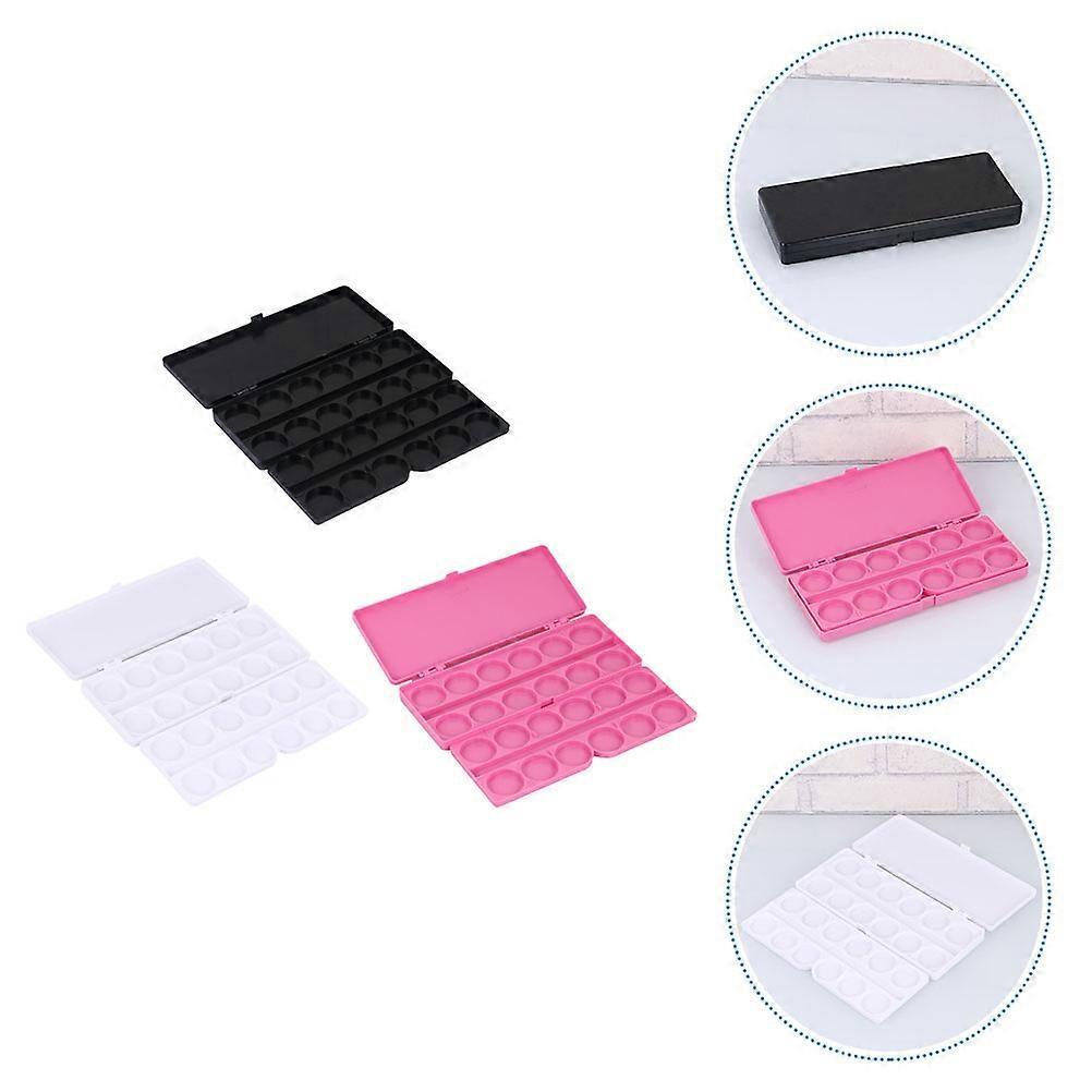 Taca do rysowania na paznokciach Plastikowa paleta na pigmenty do mieszania 6 szt.