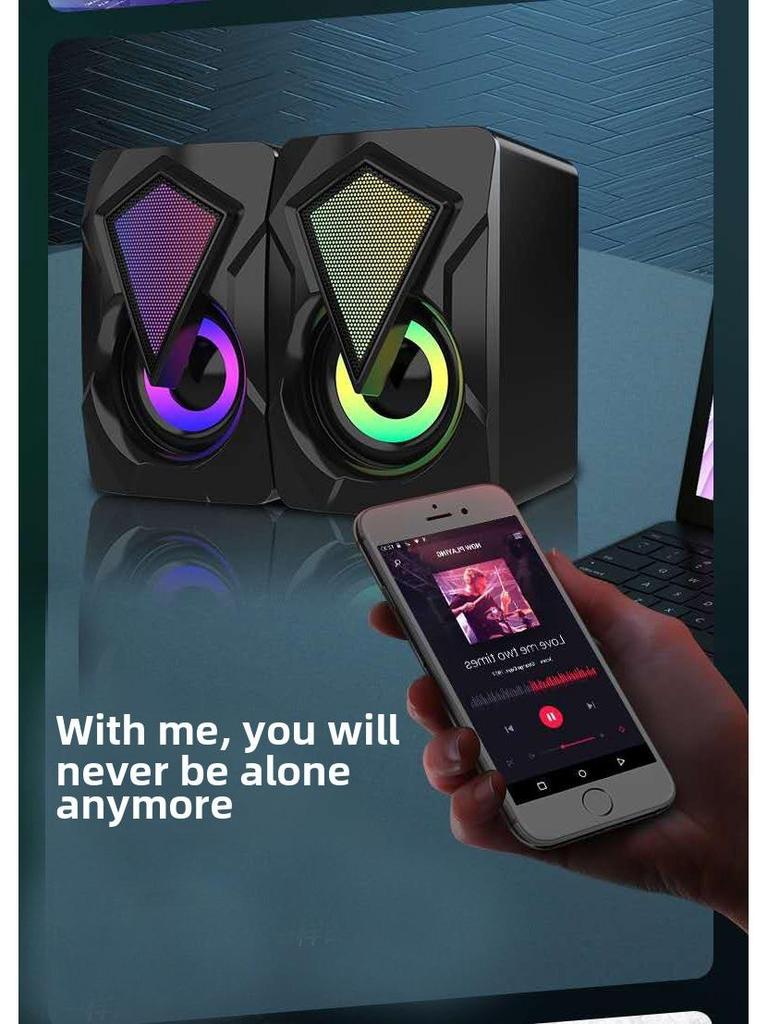 X2 RGB Wired Mini Multimedia Computer Speakers for Desktop & Notebook
