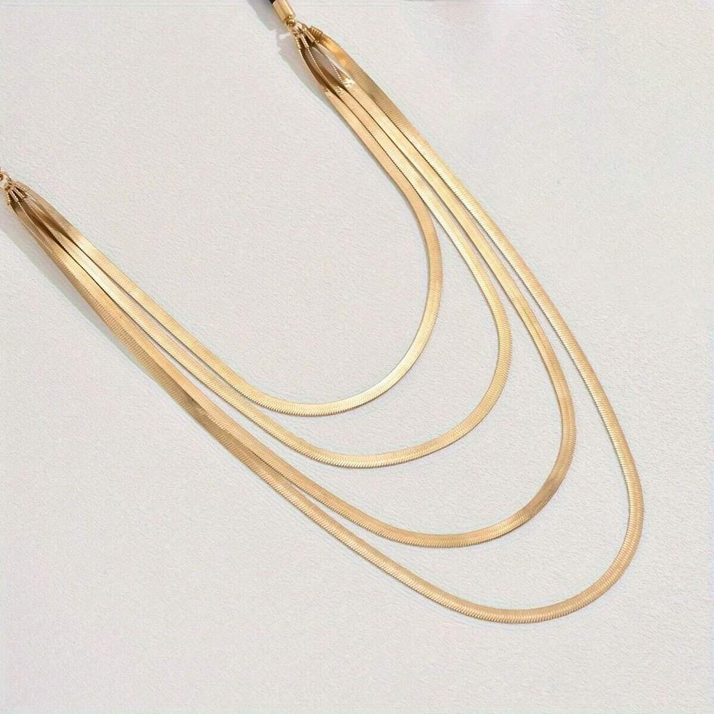 Multi-layer Snake Bone Necklace Creative Autumn and Winter High-end Texture Necklace Women's Necklace
