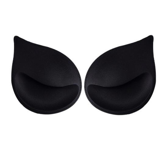 Women's Bra Pad Inserts Removable Tear Drop Shape Bra Cup Inserts Push Up Breast Enhancer for Swimsuits Yoga Sports Bras