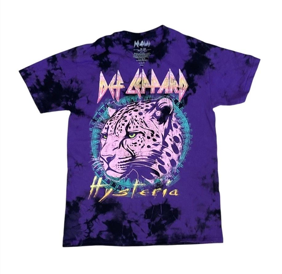 

Def Leppard Hysteria Official Merch Purple Tie-Dye Small 3XL