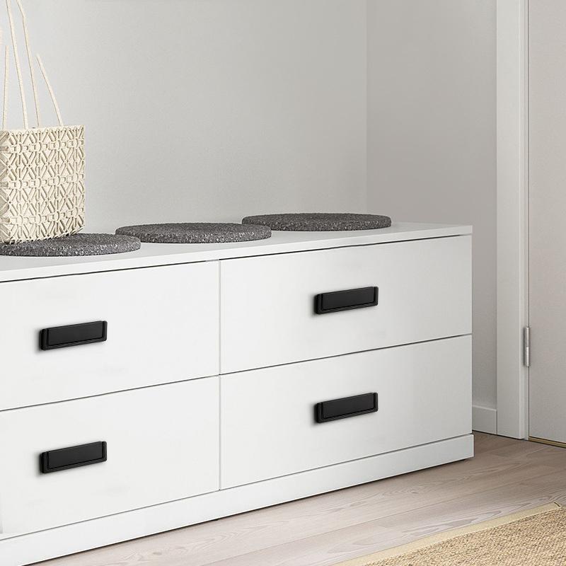Simple Flat Concealed Buckle Drawer Cabinet Handle Invisible Gusset Furniture Hardware Aluminum Alloy Cabinets Closets Handle
