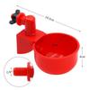 6-36PCS Automatic Chicken Feeding and Drink Cup Plastic Automatic Water Outlet Installation Convenient for Poultry Water Feeder