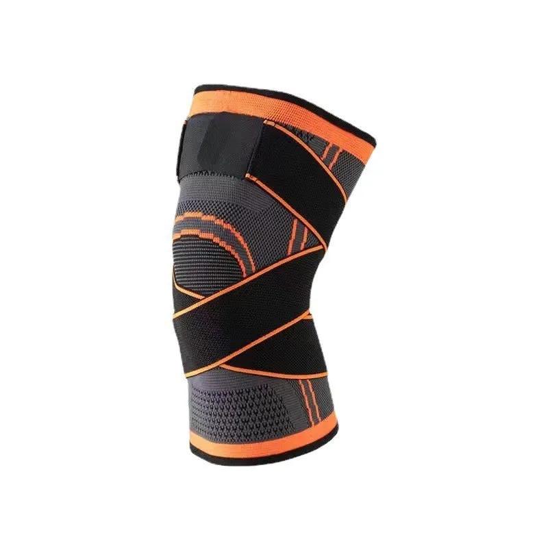 1PC Sports Knee Pad Men Pressurized Elastic Knee Pad Support Fitness Gear Basketball Volleyball Brace Tennis Cycling Protector