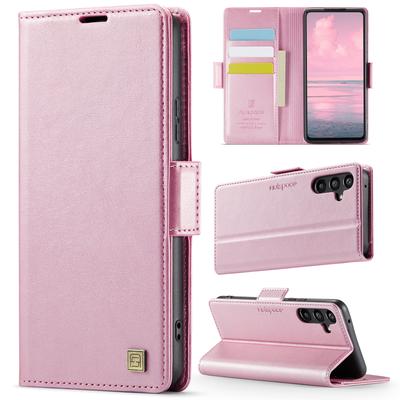 For Samsung Galaxy A35 5G Case AUTSPACE A11 RFID Blocking Retro Leather Cell Phone Wallet Cover