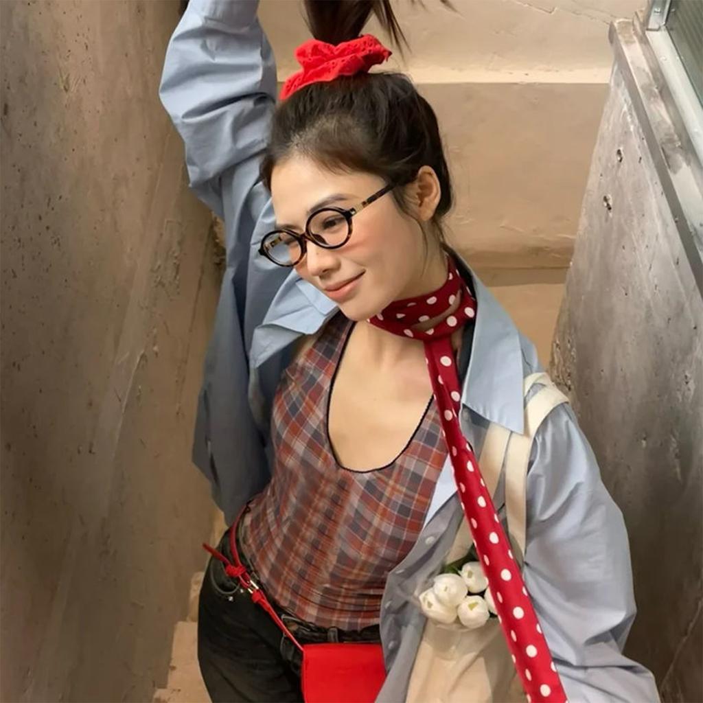 Flaring Variety Thin Scarf Women Print Neck Collar Scarves Sunscreen Scarf for Office, Casual Gatherings, and Vacations