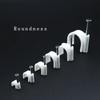 100pcs Cable Clips 4/6/10/16mm Cable Wire Clips Nail In Cable Clips Cable Tacks Coaxial Nail Clamps Nails For Cords