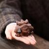 Yixing Zisha Handmade Golden Toad Tea Pet Sculpture