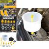 Comprehensive 15 Piece Plastic Coolant Funnel Set With Versatile Interchangeable Interfaces For Automotive Use