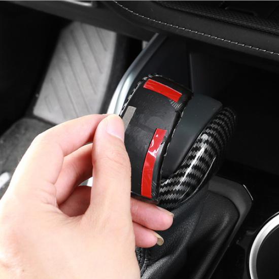 Carbon fiber Gear Shift Knob Cover Trim 2pcs For - Toyota RAV4