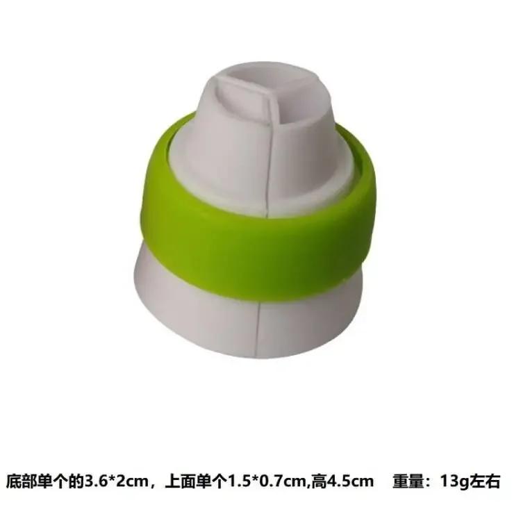 Cake Decor Tool For Cupcake Cookie Baking, 3 Hole 3 Color Tri - Color Cream Coupler