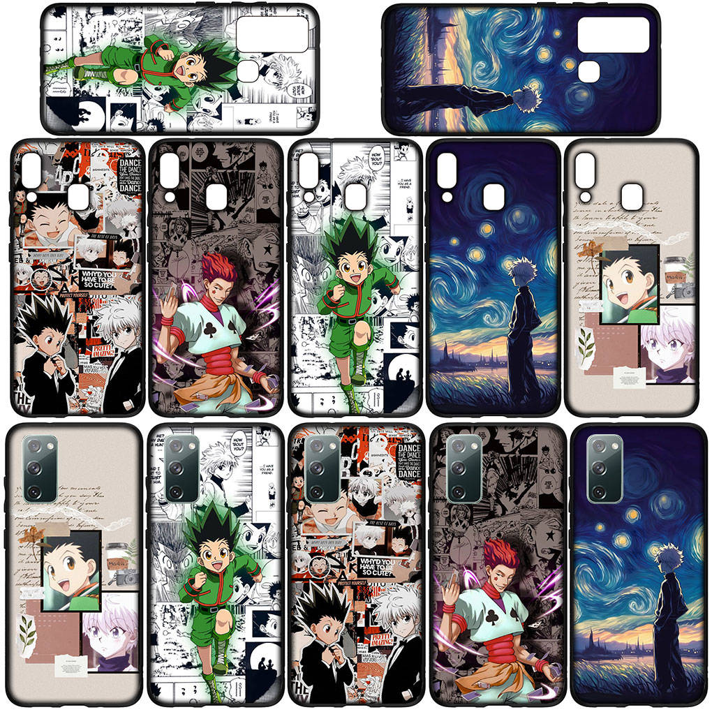 Phone Case for Samsung Galaxy S25 S24 S23 iPhone 16 15 Xiaomi Redmi Note 14 13 12 16E 11 Pro Max OPPO Moto Cartoon Killua Hunter X Hunter Gon Freecss
