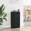 Sideboard In Black Oak Look 30 X 30 X 70 Cm Particleboard