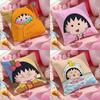 C-Chibi M-Maruko chan Anime Kissenbezug Muster Bedruckter Kissenbezug für Wohnzimmer Sofa Kissenbezug & Schlafzimmerdeko